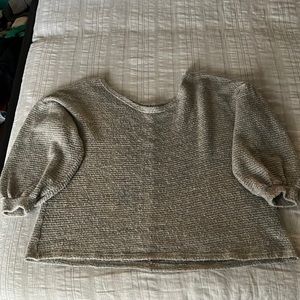 Chic Soul one shoulder 3/4 sleeve sweater top